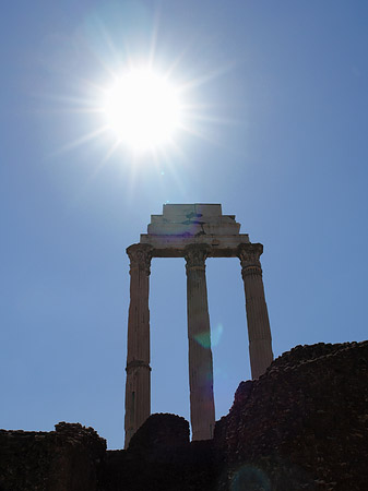 Dioskurentempel mit Sonne - Latium (Rom) (Rom)