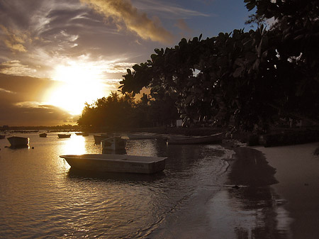 Fotos Strand mit Sonnenuntergang