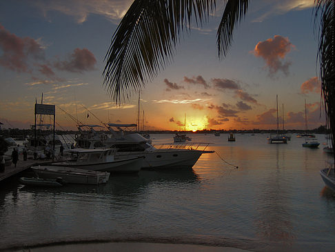 Foto Strand mit Sonnenuntergang